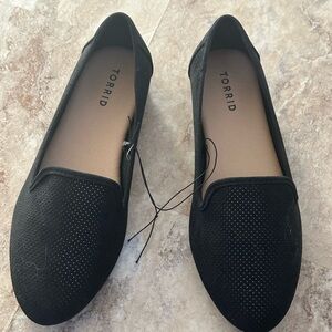 Torrid, flat black slip on shoe! Never worn!! Size 10
